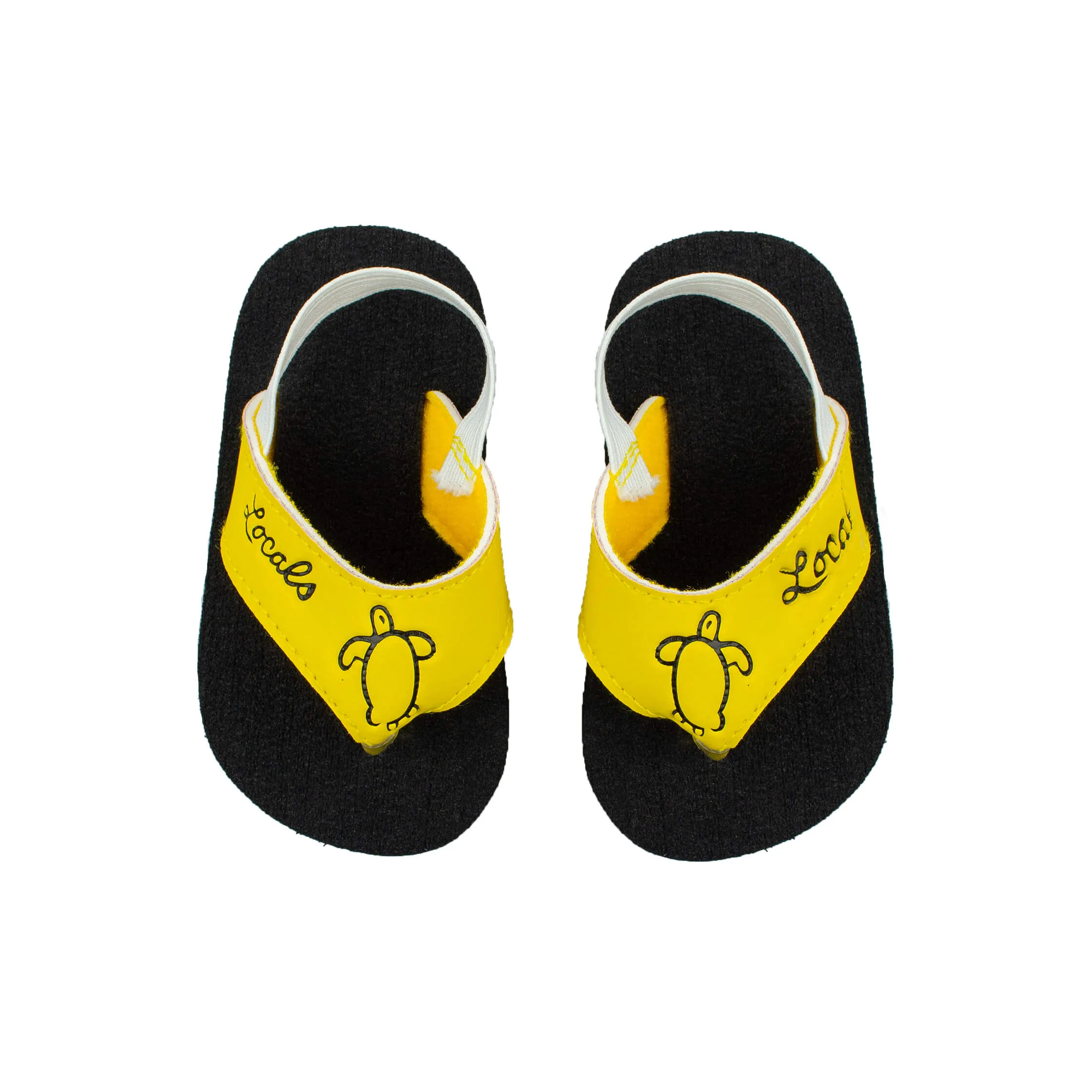 Kids Elastic Strap Yellow Slippah