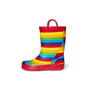 Kids Girl Boy Rain Boots Ranbow - KKOMFORME