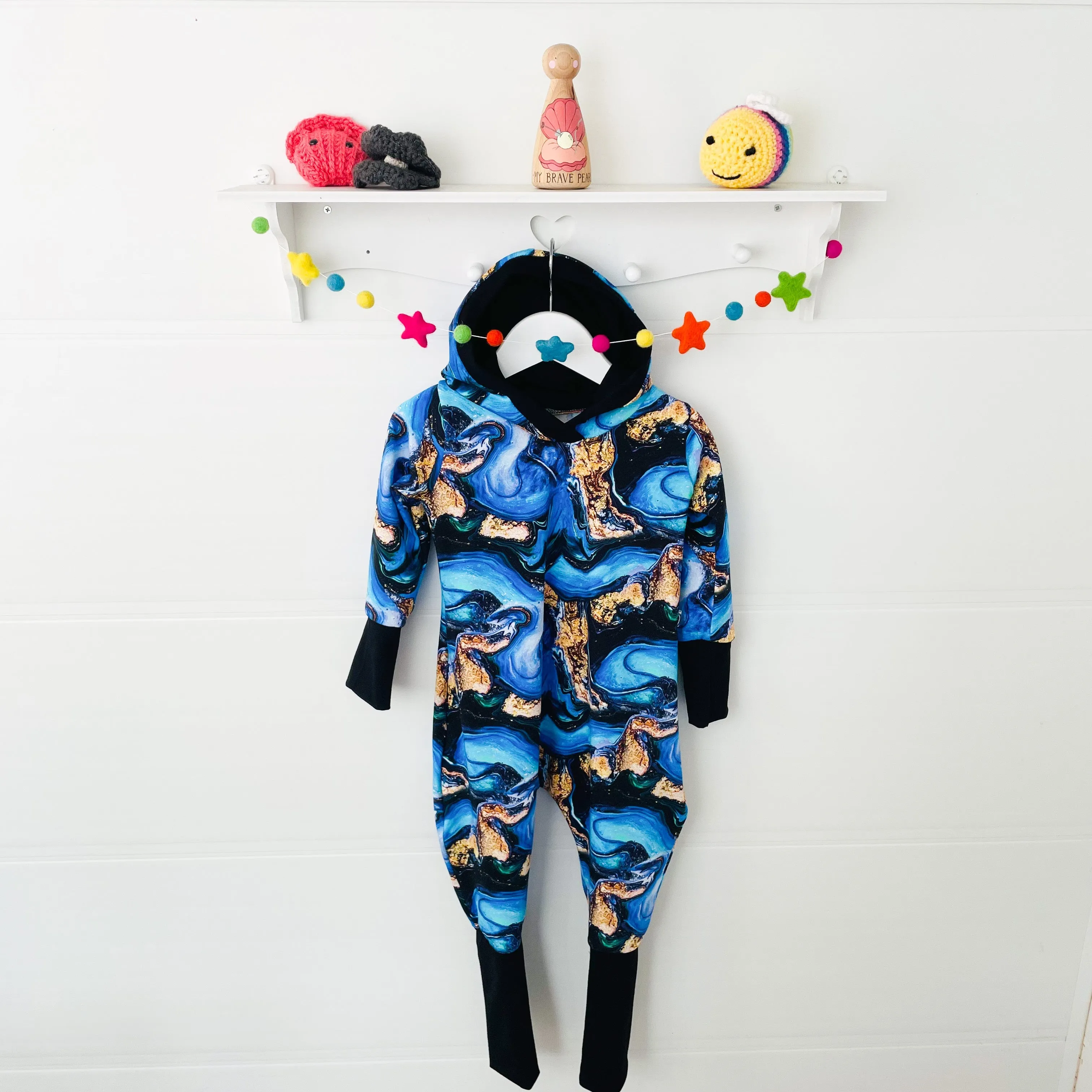 Kids Long Sleeve Hooded Pull On GWM Romper