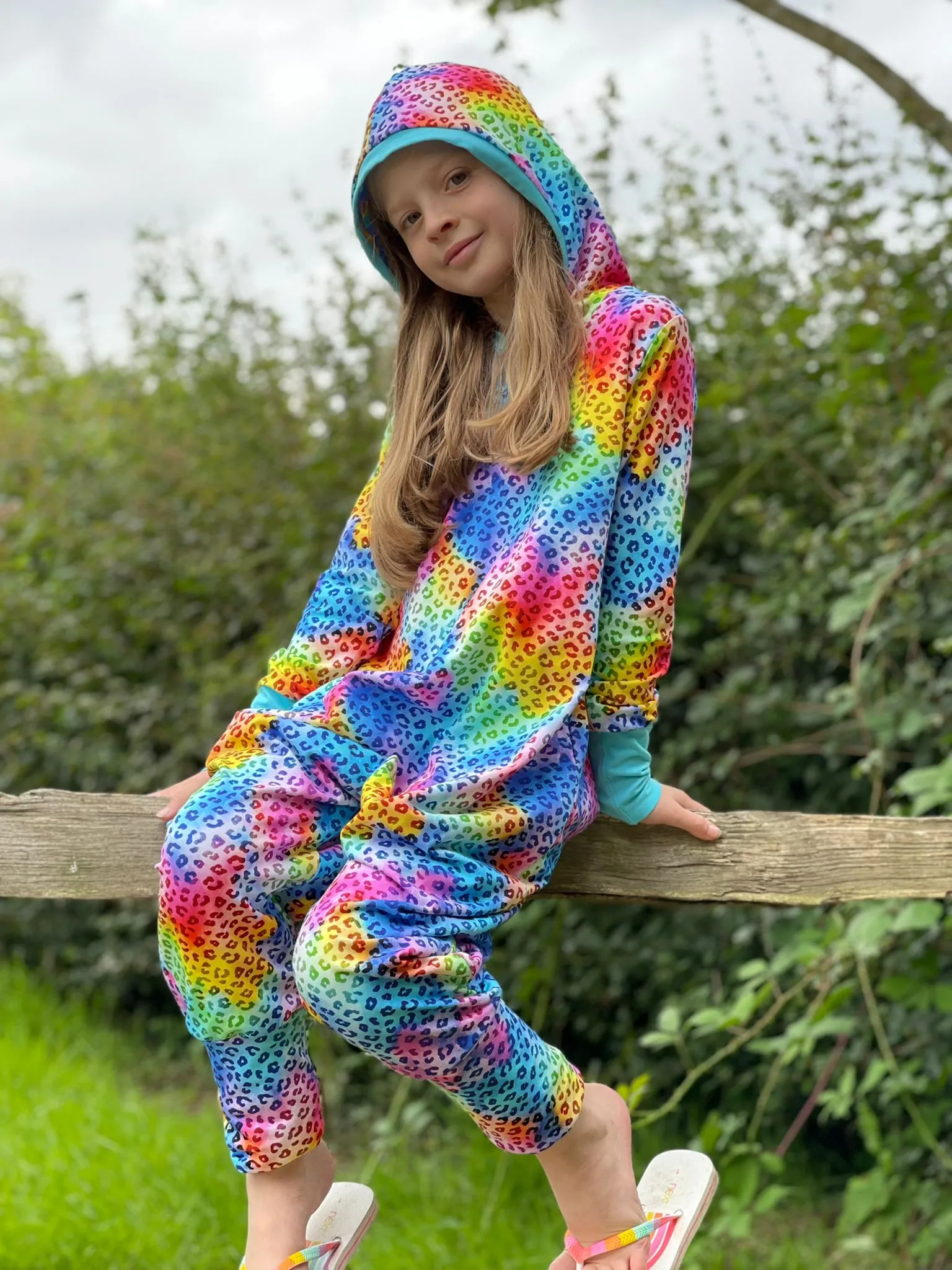 Kids Long Sleeve Hooded Pull On GWM Romper