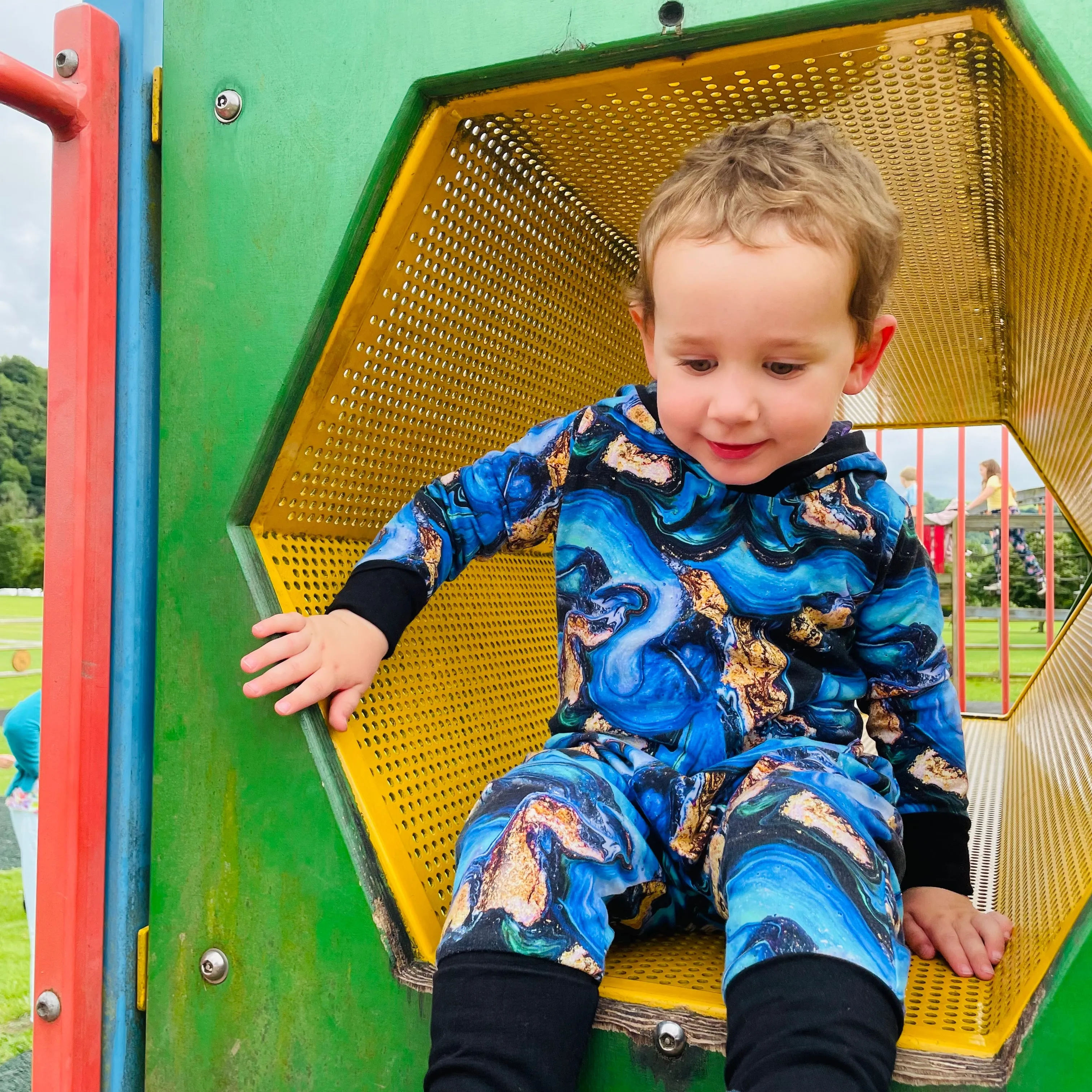 Kids Long Sleeve Hooded Pull On GWM Romper
