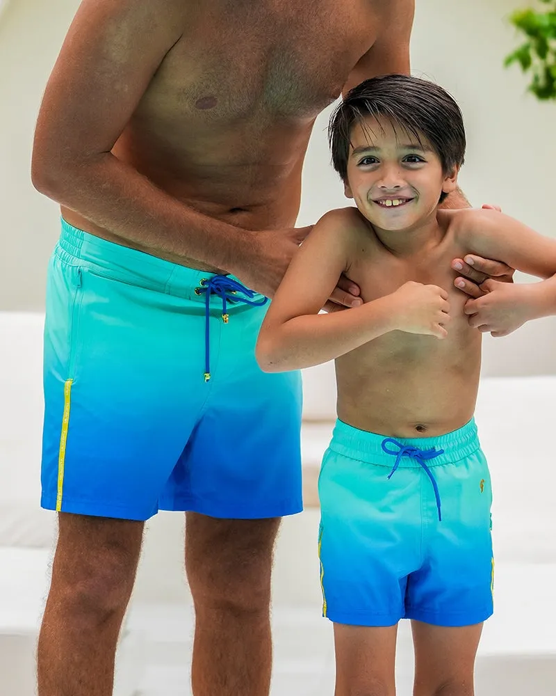 Kids Shorts - Faded Ocean