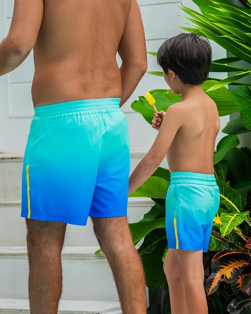 Kids Shorts - Faded Ocean