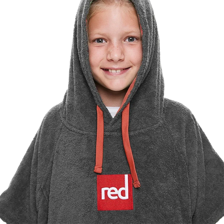 Kid's Towelling Change Robe - Grey