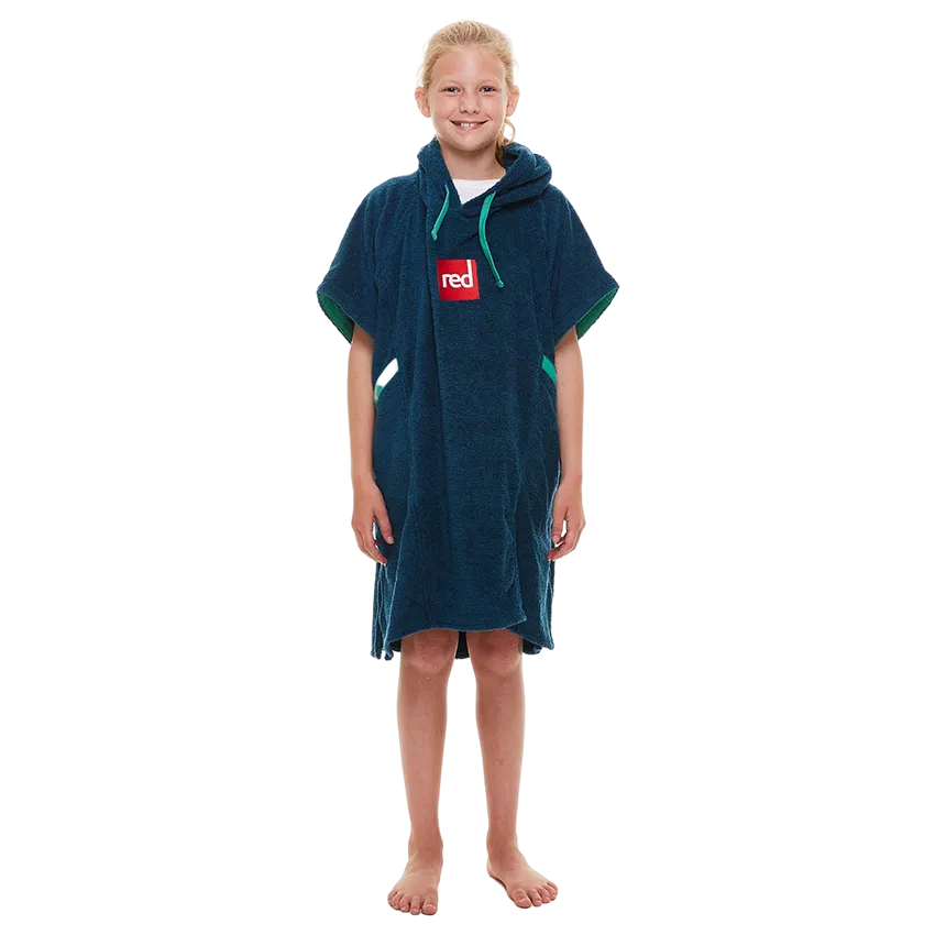 Kid's Towelling Change Robe - Navy