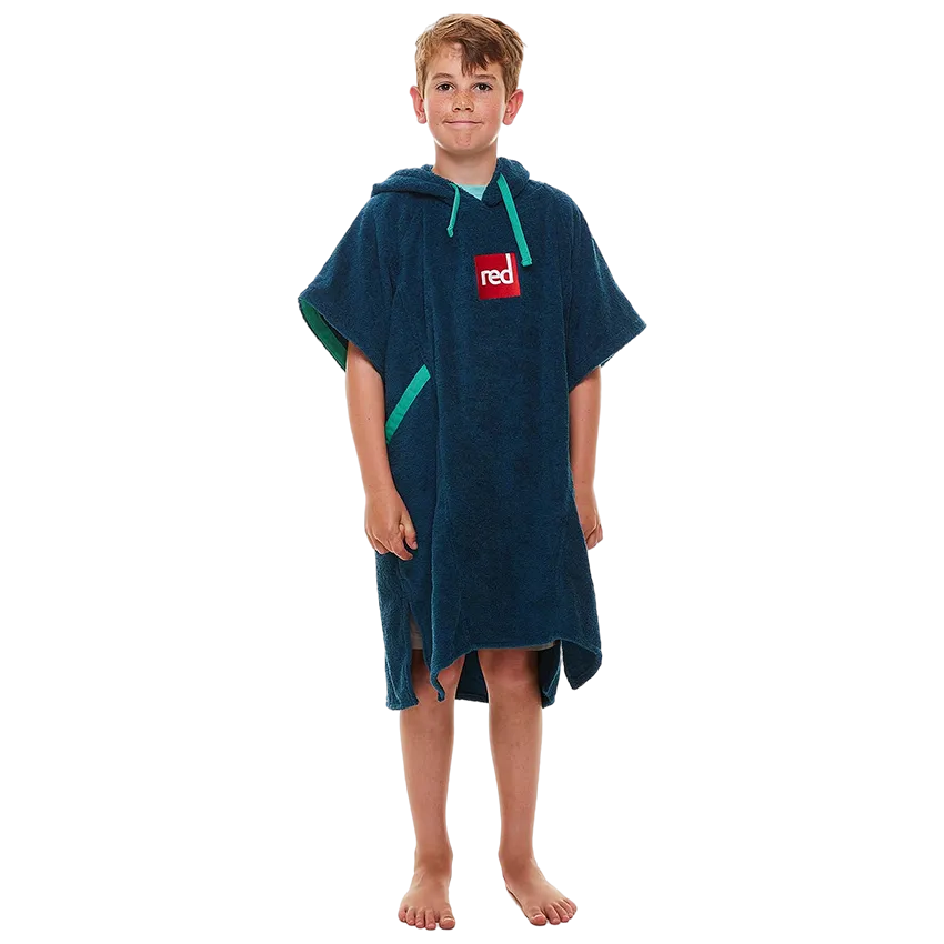 Kids Towelling Change Robe - Navy