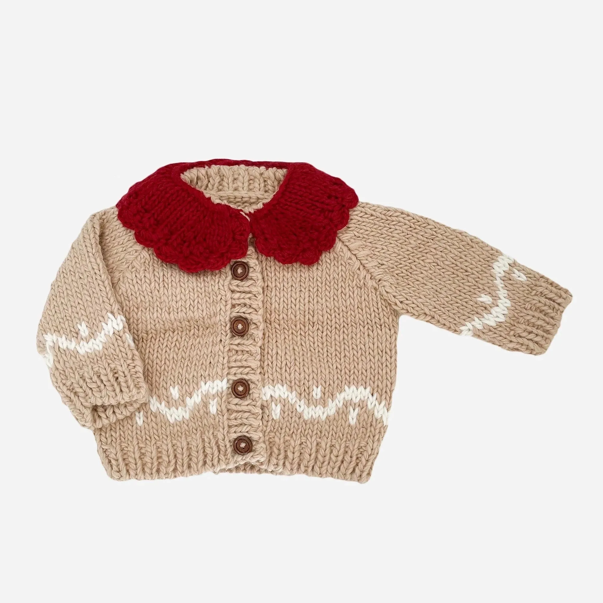 Kids's Gingerbread Cardigan