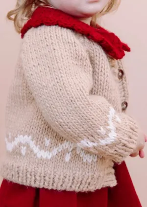Kids's Gingerbread Cardigan