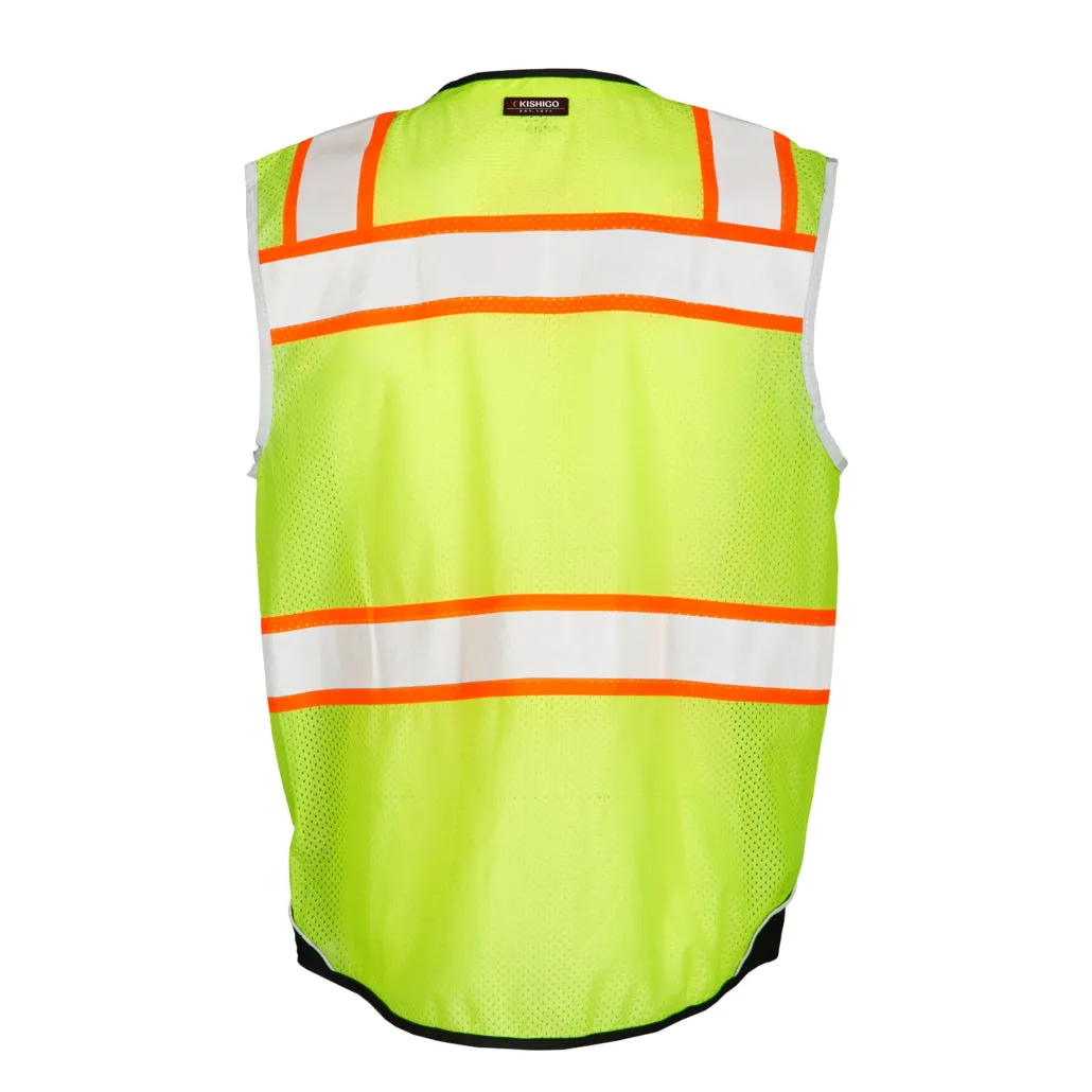 Kishigo Black Series Black Bottom Vest, Type R Class 2