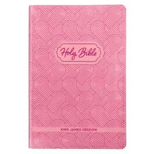 Kjv Bible Kid Edition Faux Leather, Light Pink