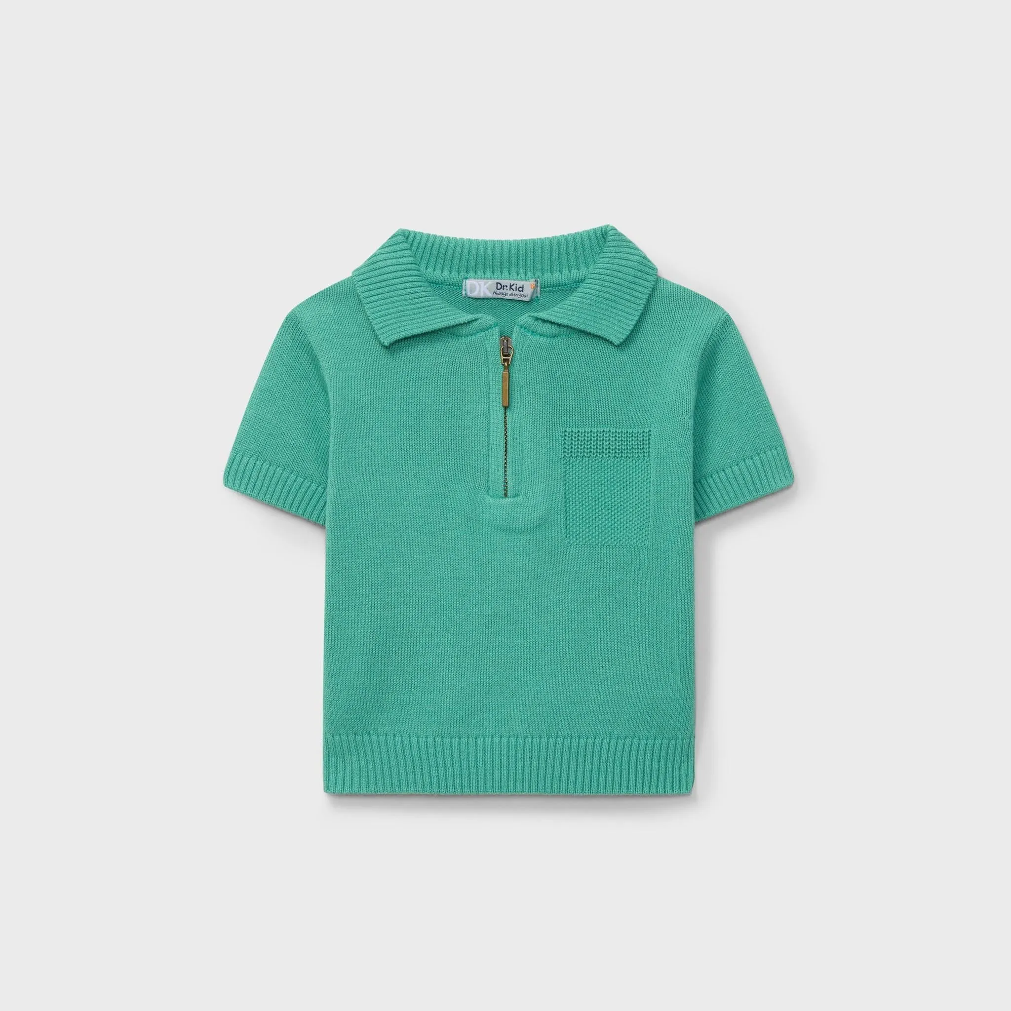 Knitted Green Short Set