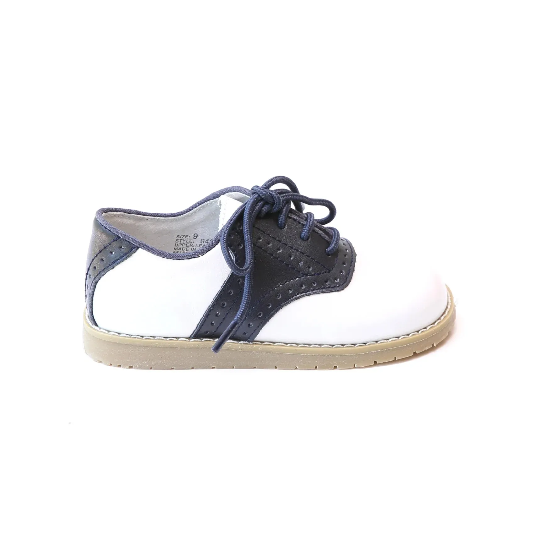L'Amour Shoes Luke Two Tone Leather Saddle Shoe