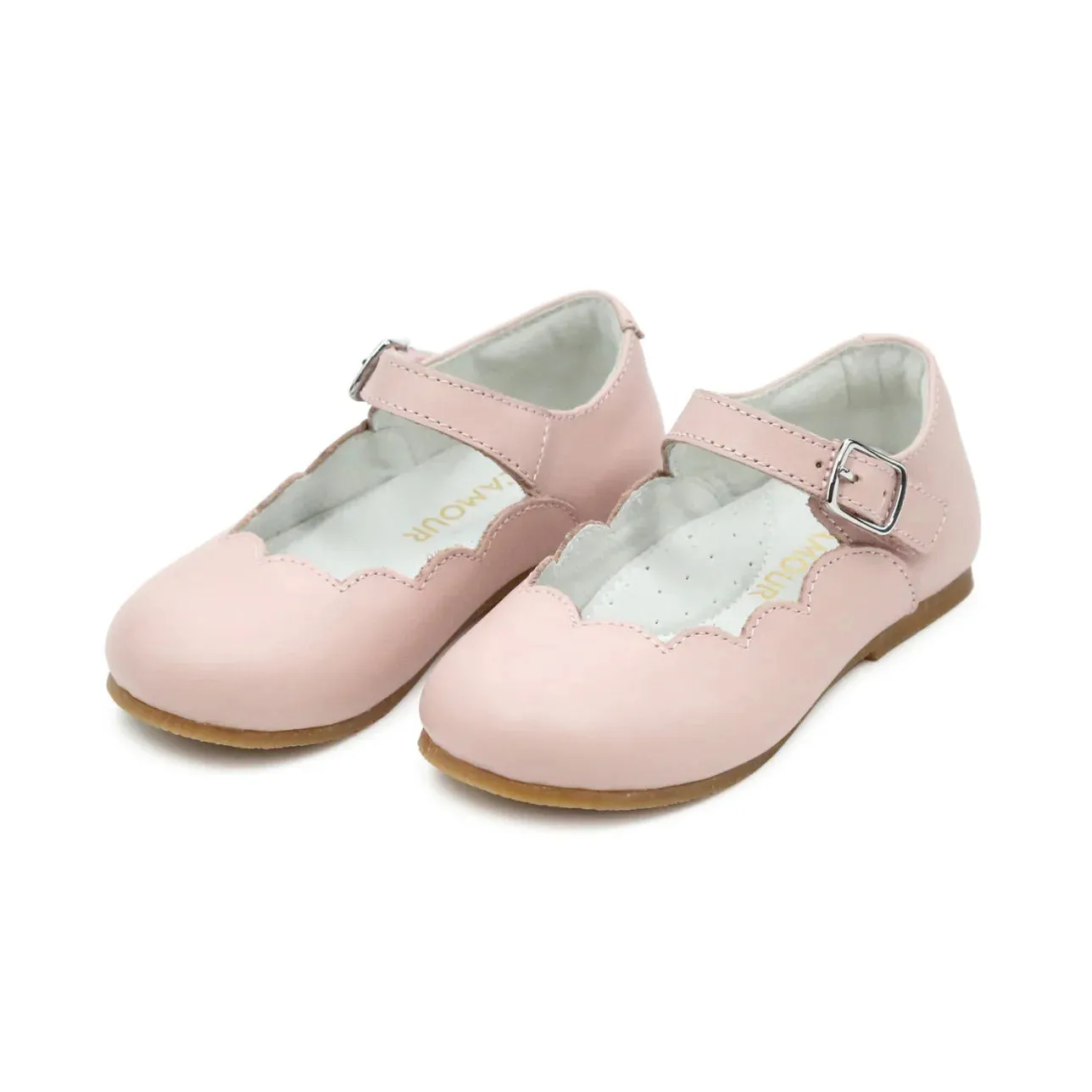 L'Amour Shoes *NEW COLOR* Sonia Scalloped Flat