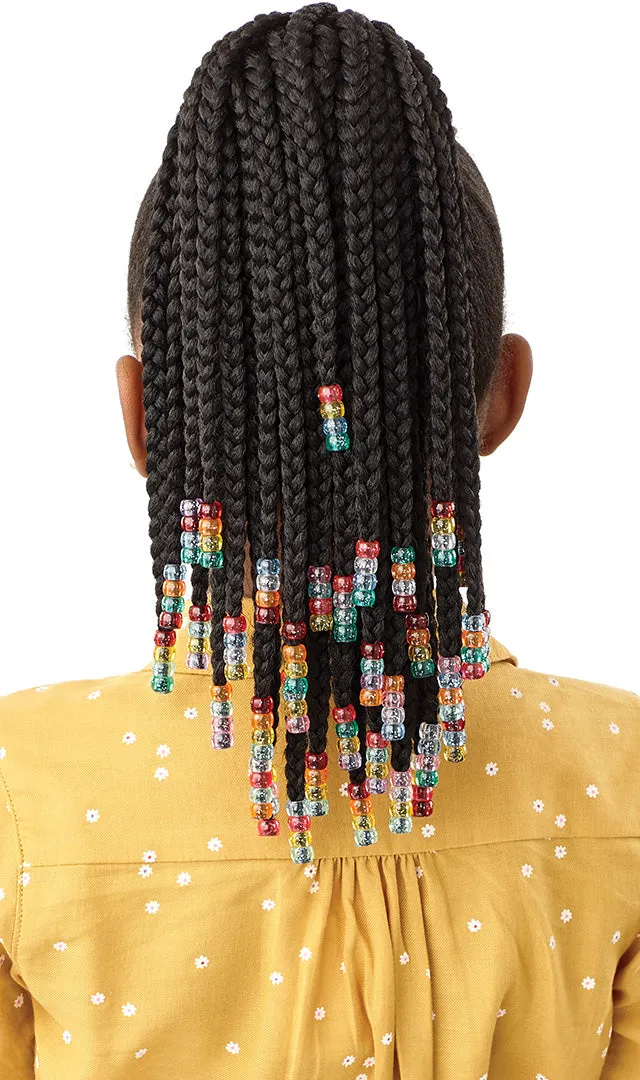 Lil Looks Ponytail - Beaded Box Braids 12"