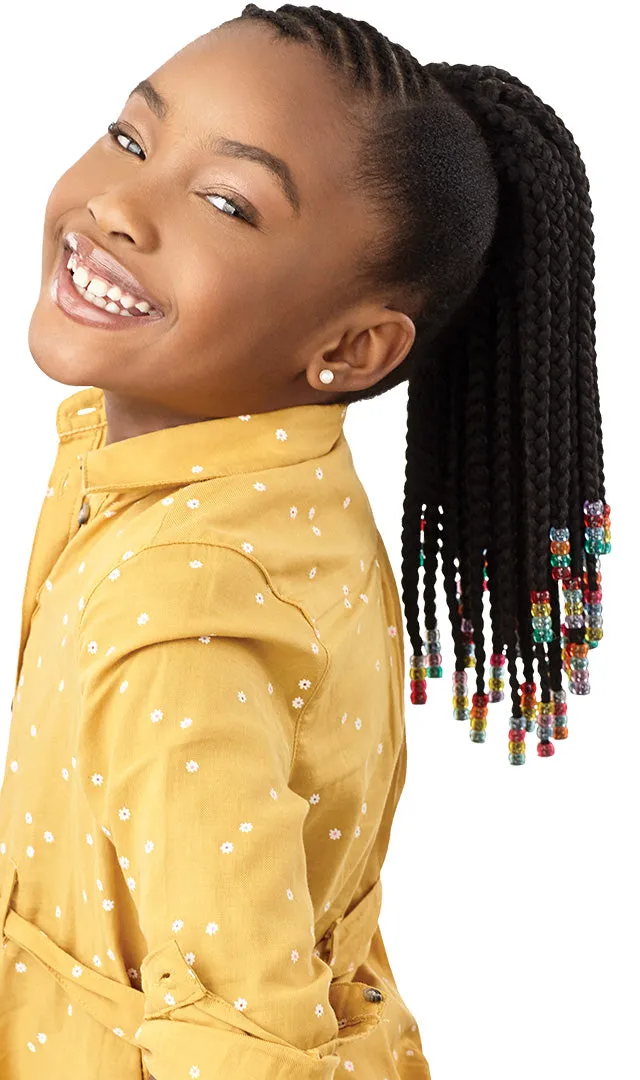 Lil Looks Ponytail - Beaded Box Braids 12"