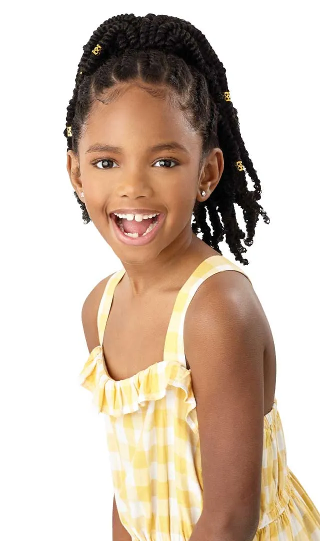 Lil Looks Ponytail - Gold Cuffed Bomb Twists 12"