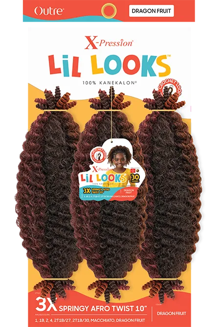 Lil Looks X-Pression - Springy Afro Twist 10" 3x