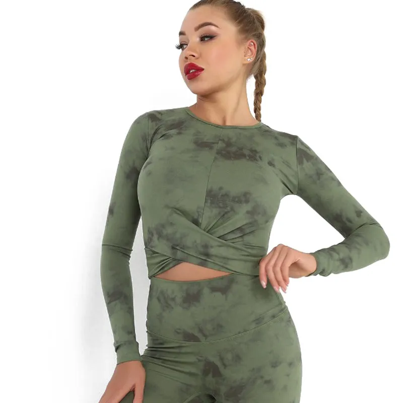 long sleeve yoga top