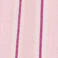 Long striped striped viscose ribbed long pyjamas - Pink