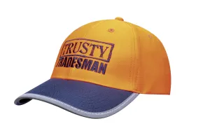 Luminescent Safety Cap with Reflective Trim