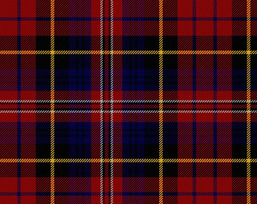 MacPherson Red Modern Medium Weight 11oz Tartan Cloth