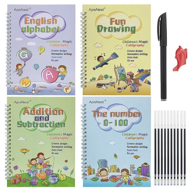 Magic English Handwriting Practice Copybook