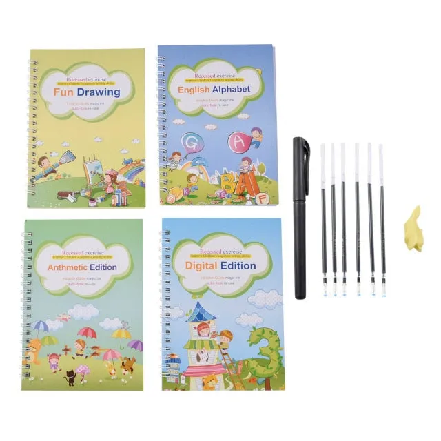 Magic English Handwriting Practice Copybook