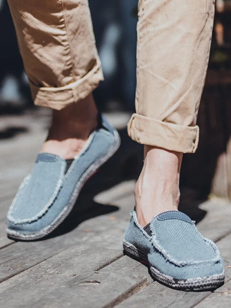 Men's Canvas Korean Style Breathable Casual Cloth Shoes
