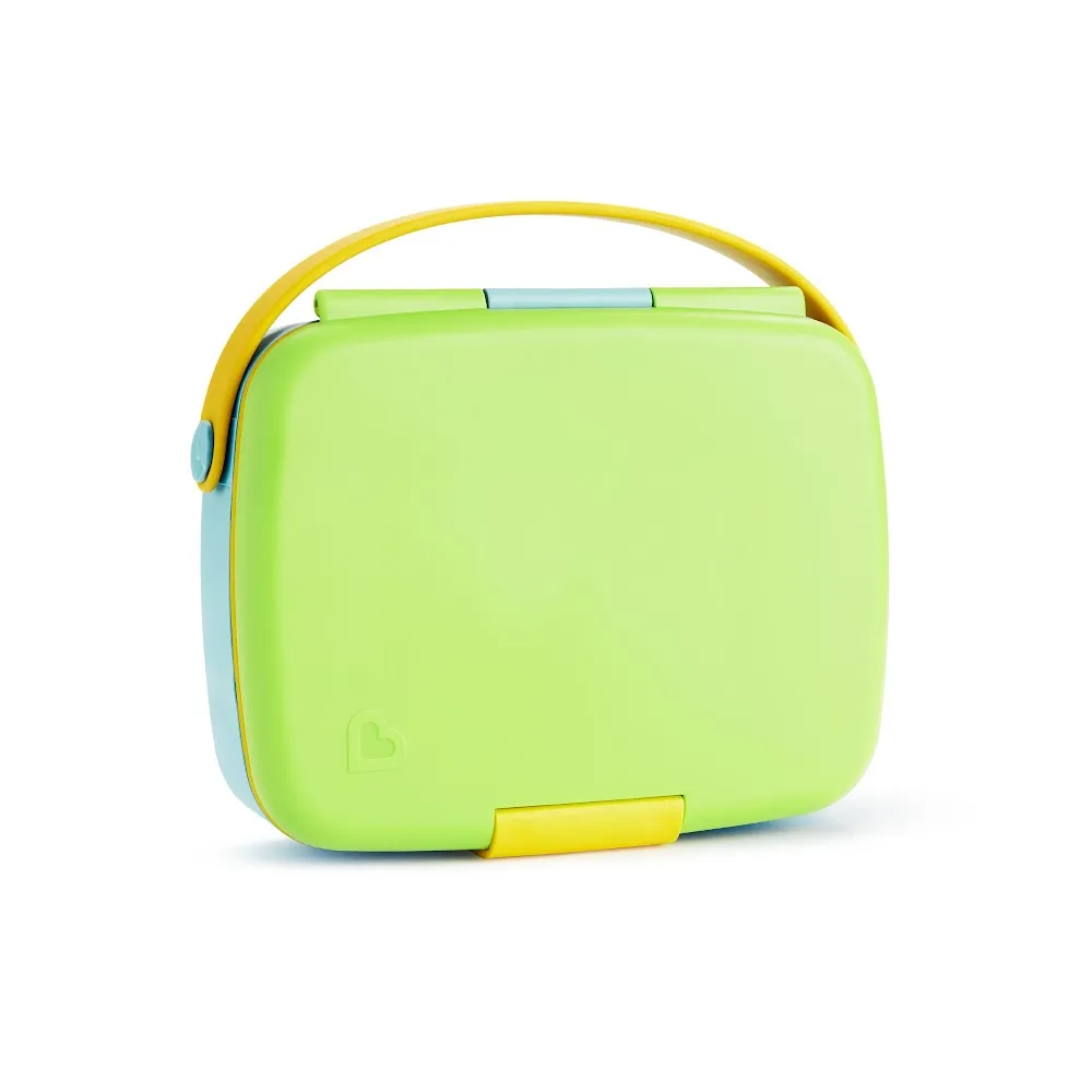 Munchkin Lunch Bento Box with Stainless Steel Utensils