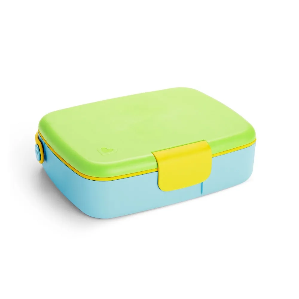Munchkin Lunch Bento Box with Stainless Steel Utensils
