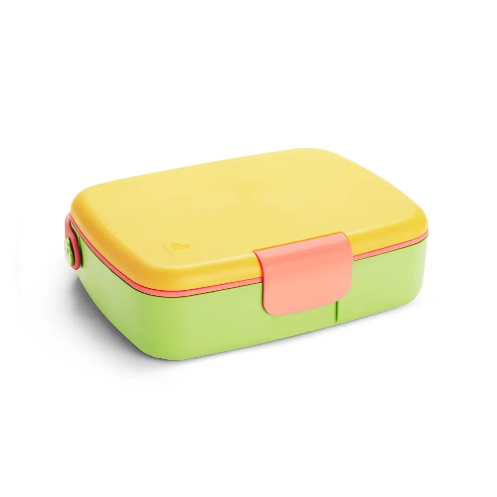 Munchkin Lunch Bento Box with Stainless Steel Utensils