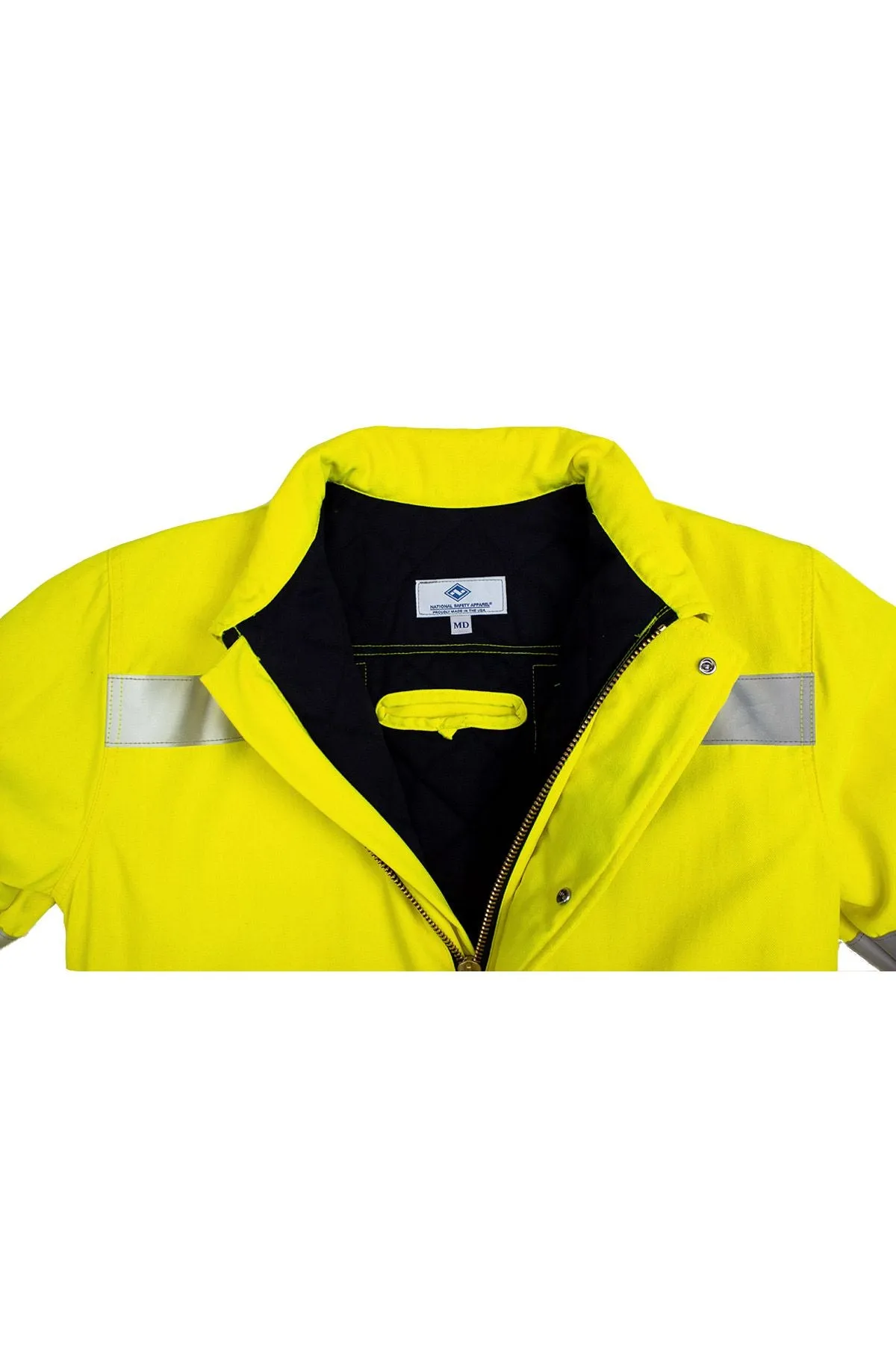 National Safety Apparel Vizable FR Bomber Jacket, Lanyard Access, Type R Class 3, 34 cal/cm² (each)