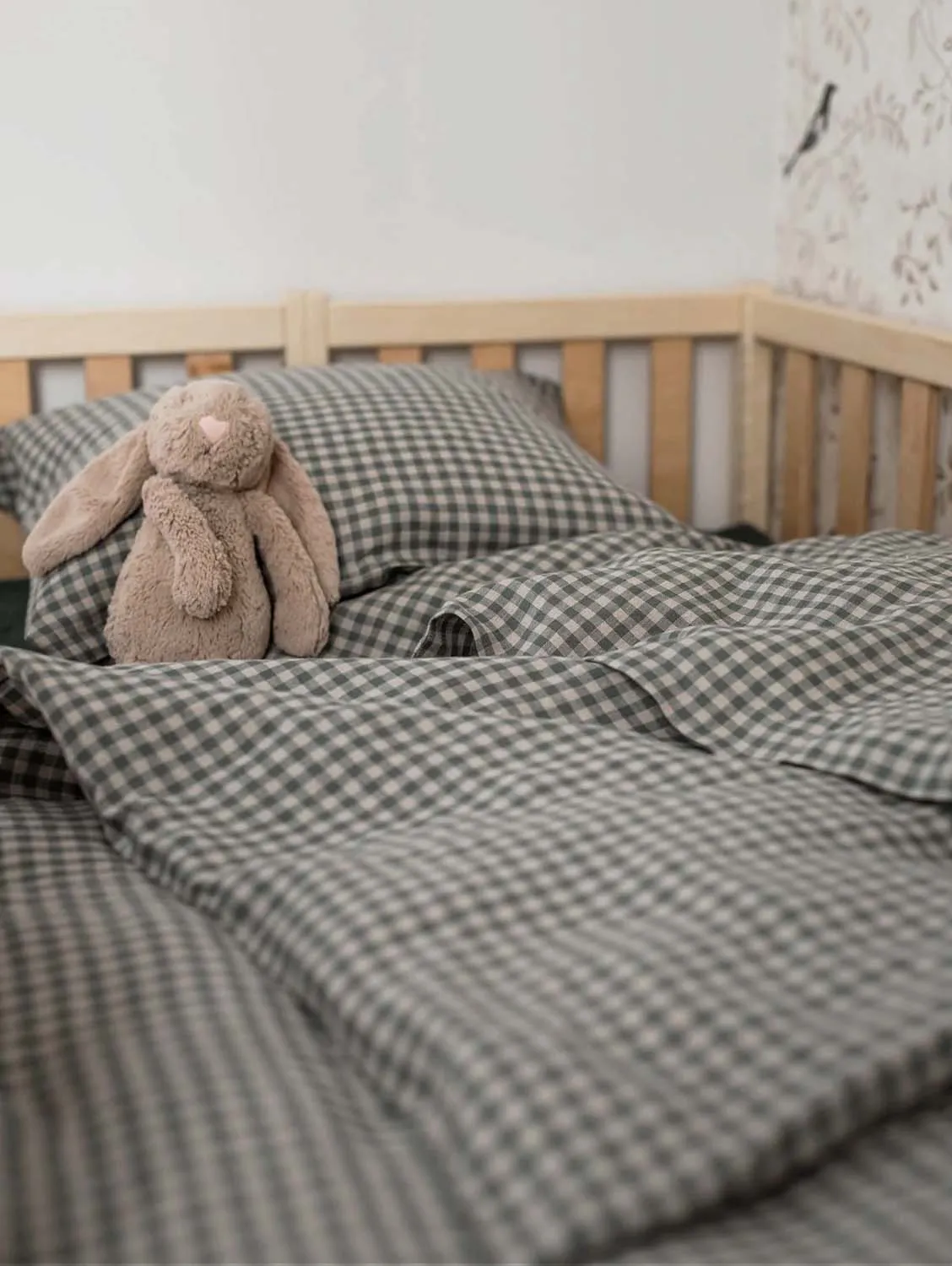 Natural Linen Baby Bedding Set | Multiple Colours