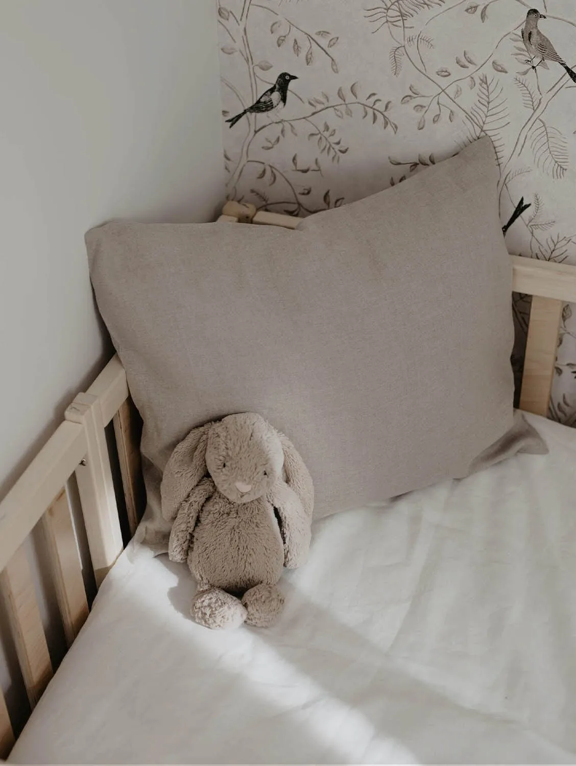 Natural Linen Baby Bedding Set | Multiple Colours