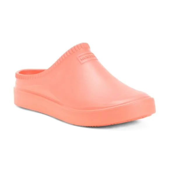 new  Hunter In/Out Bloom Algae Foam Clog in Persimmon Pink 297M0