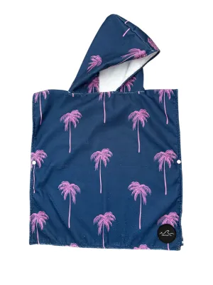 NEW! Navy Palms Hooded Towel