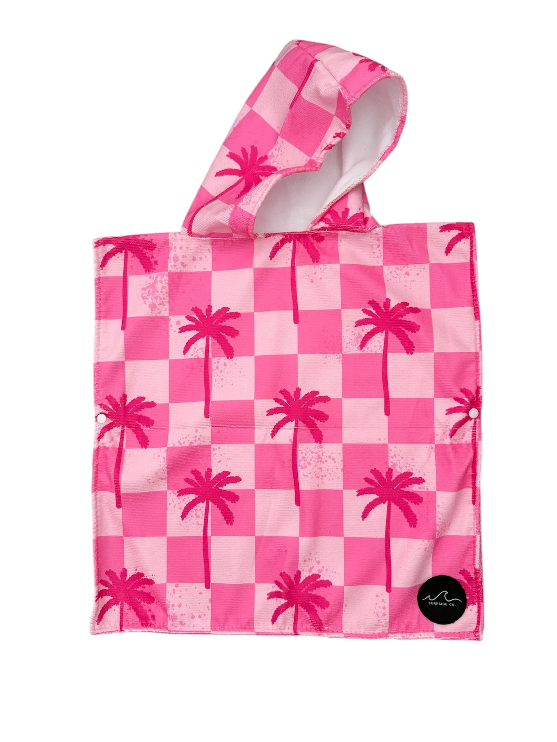 NEW! Neon Pink Palms Hooded Towel