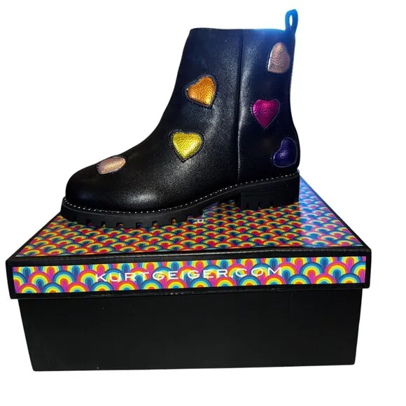 NIB Kurt Geiger Chelsea Love Boot Little Kid Size 2M