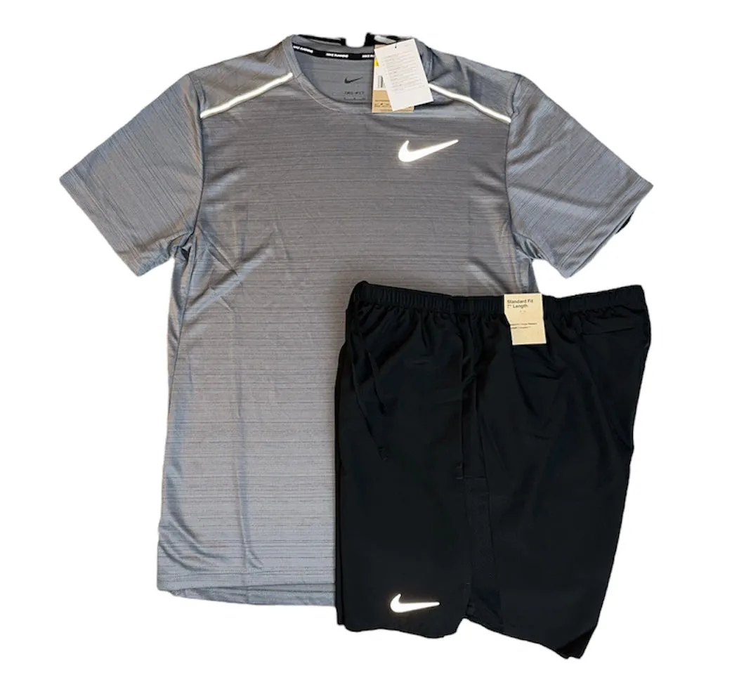 NIKE DRI-FIT MILER 1.0 T SHIRT - GREY