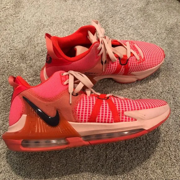 Nike Lebron James Witness 7 Sneakers Bright Crimson/Arctic Orange/Magic Ember