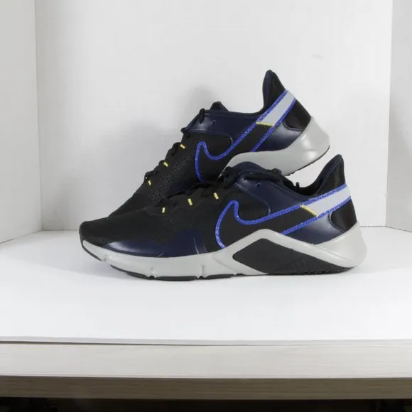Nike Legend Essential 2 Black Obsidian Wolf Gray Racer Blue NWT