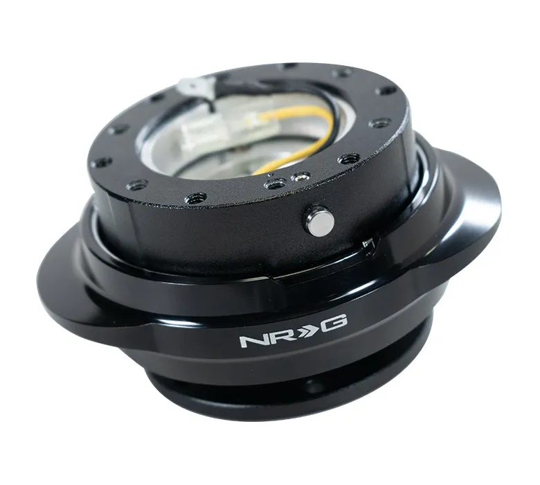 NRG SRK-220BK Black Body / Shinny Black Oval Ring Quick Release Gen 2.2