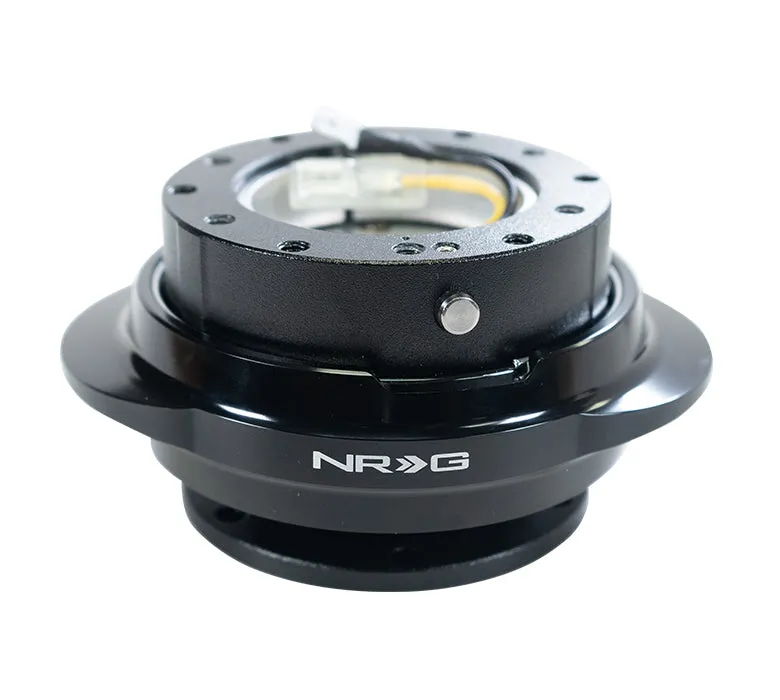NRG SRK-220BK Black Body / Shinny Black Oval Ring Quick Release Gen 2.2