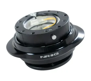 NRG SRK-220BK Black Body / Shinny Black Oval Ring Quick Release Gen 2.2