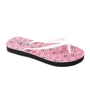 panda_printed_summer_flip_flops_-_black_-_dark_fuchsia