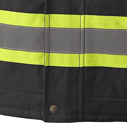 Pioneer V206037A Heavy-Duty Reflective Quilted Safety Parka Jacket