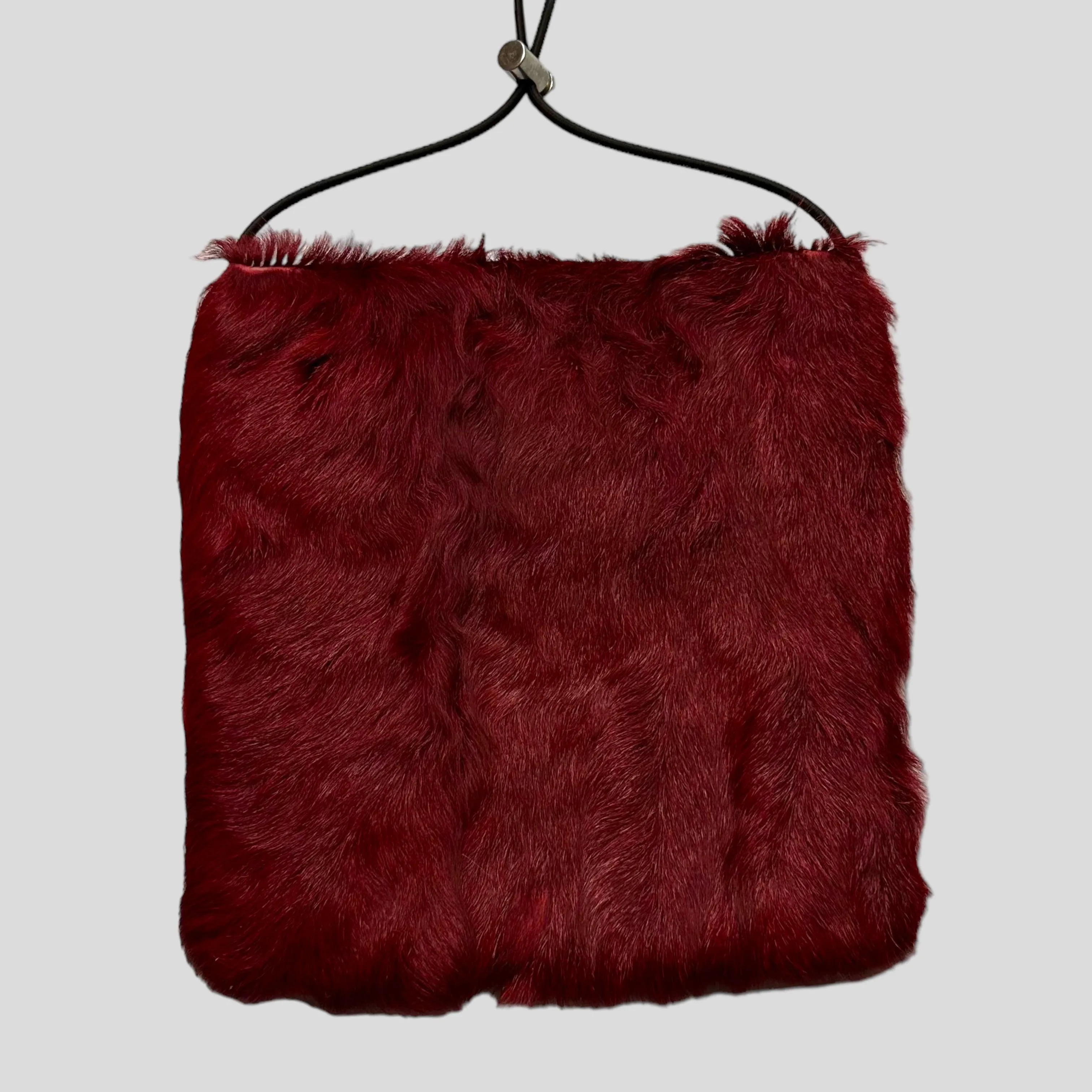 Prada Sport 1999 Goat Fur Reversible Crossbody Bag