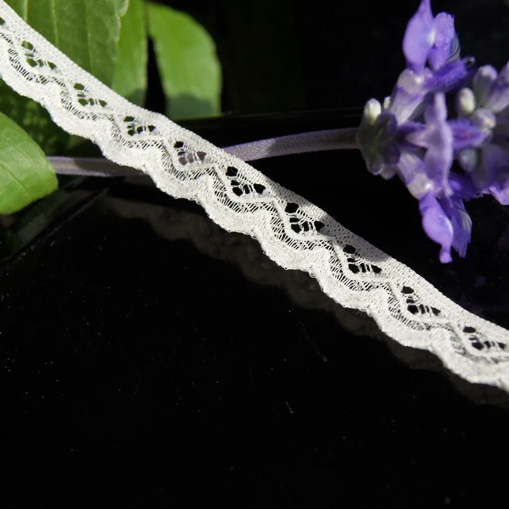 ½" Scalloped Off White Lace Edging