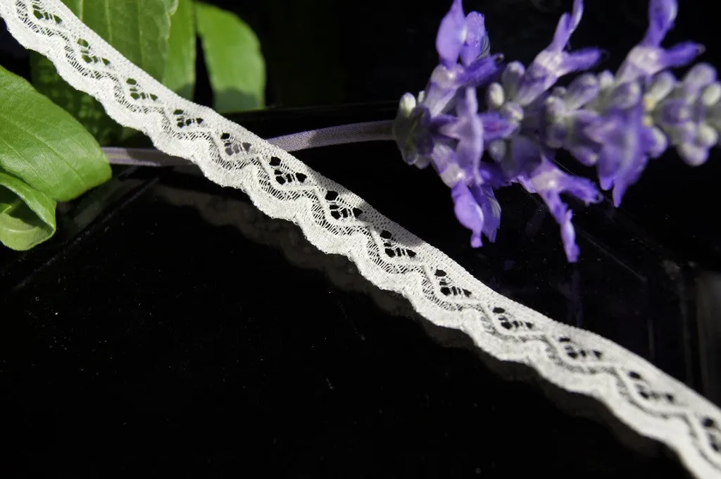 ½" Scalloped Off White Lace Edging