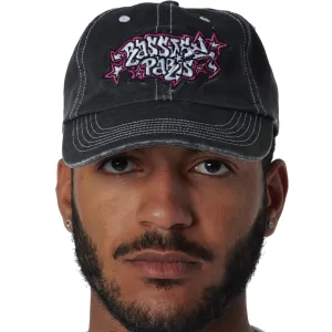Rassvet 6 Panel Cap Sand Brushed Twill Black